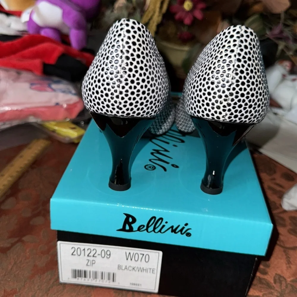 Bellini Black and White Women's Shoes Never Worn - Picture 12 of 12